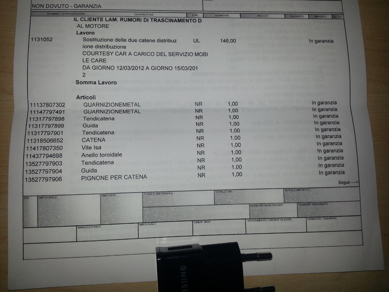 Rottura - Interventi - Catena distribuzione Motori Diesel N47 118d 120d  123d | Pagina 77 | BMWpassion forum e blog