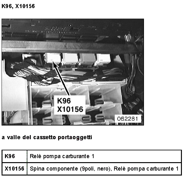 montaggio pulsante disattivazione pompa carburante o similari | BMWpassion  forum e blog