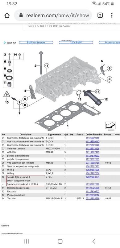 BMW Serie 5 F10/F11/F07 GT - Rottura lamelle collettore aspirazione motore  N47 | BMWpassion forum e blog